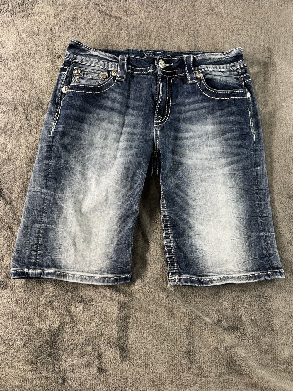 Miss Me Faded Indigo women’s Denim Jean Shorts